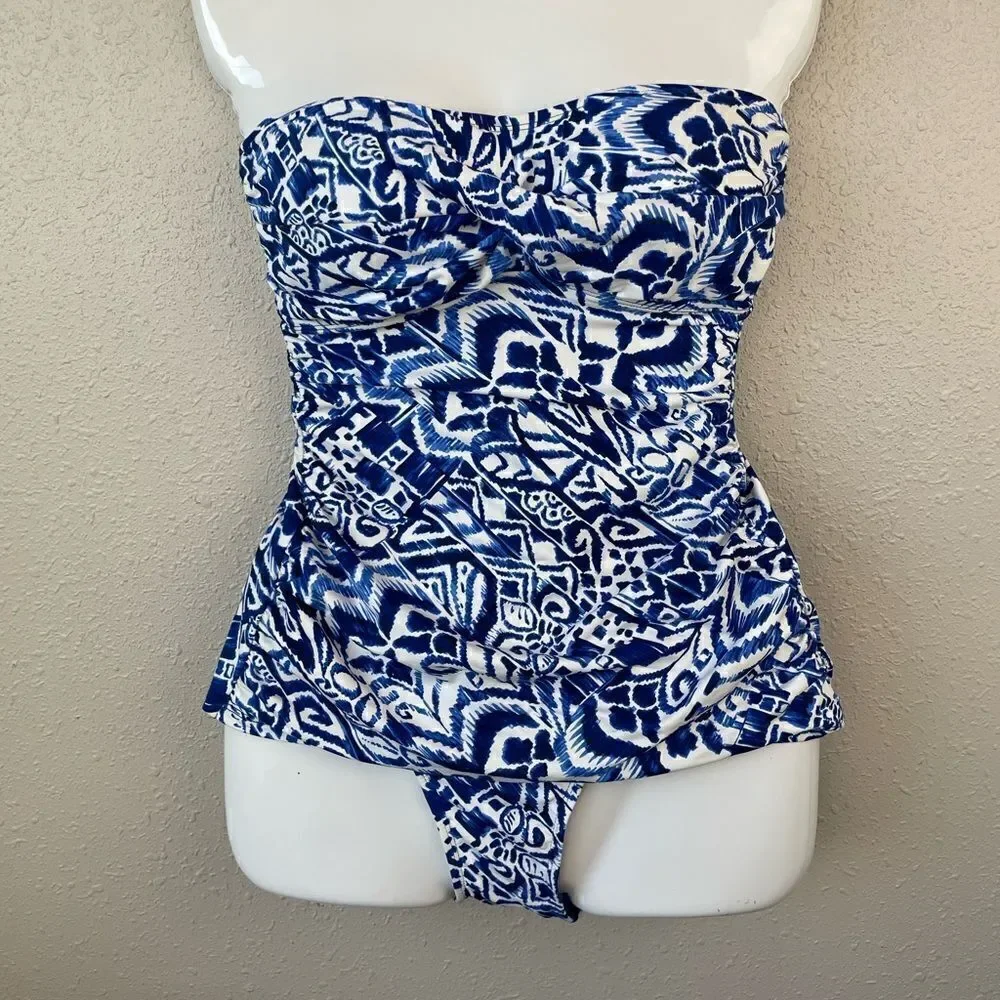 NWT Lauren Ralph Lauren Tankini Swim Top and Matching Bottoms Sizes 8,10,or 16